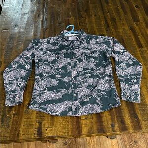 Cowgirl Hardware Paisley Pearl Snap Shirt Girls L